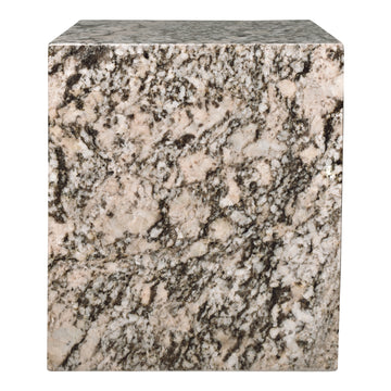 Sloane 16" Modern Natural Marble Handmade Rectangular 2-Shelf End Table - JONATHAN Y